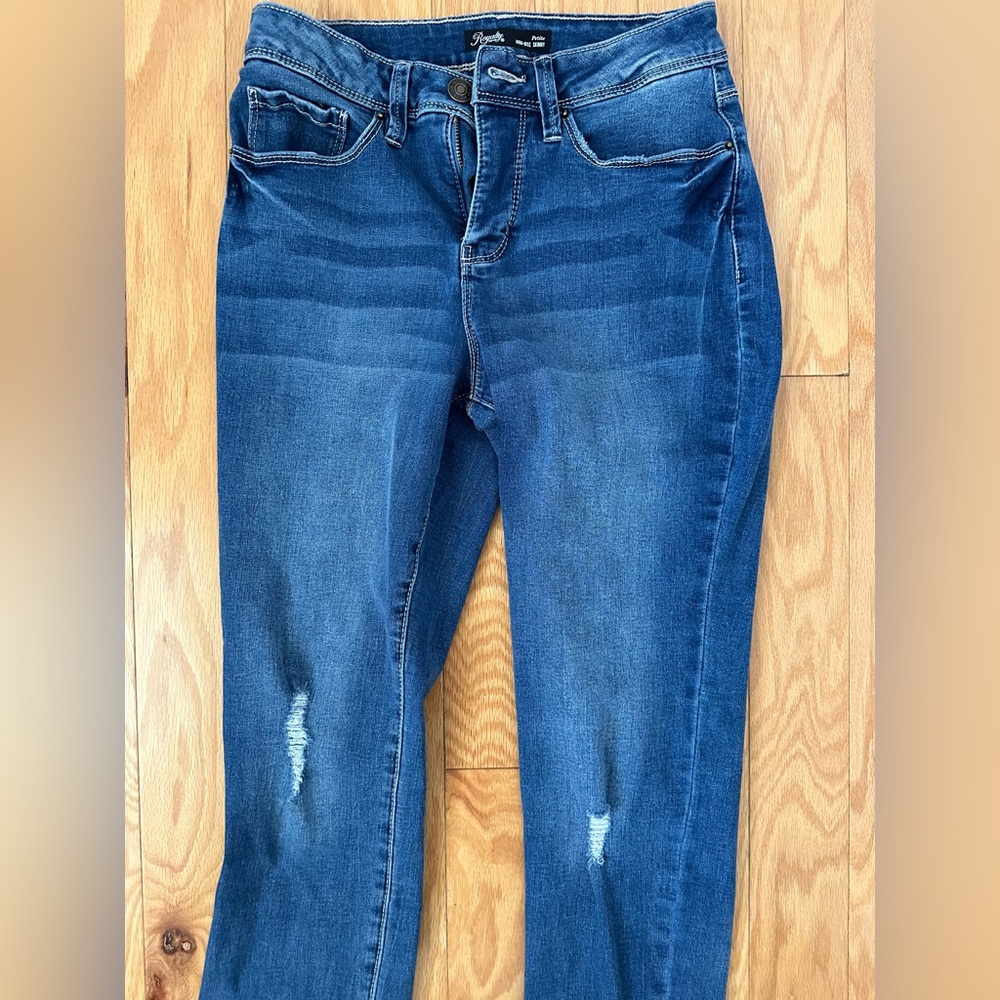Petite High-Rise Blue Jeans